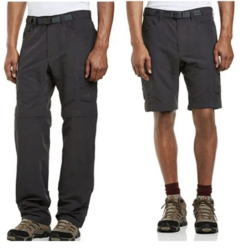 The North Face Convertible Pants Men's 30 Gray Cargo Hiking Zip Off Gorpcore